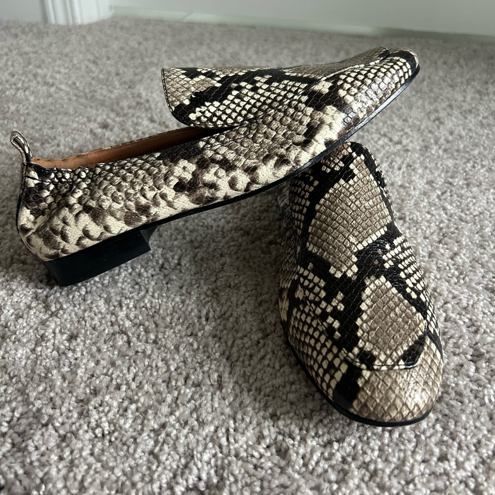 Snakeskin Loafers